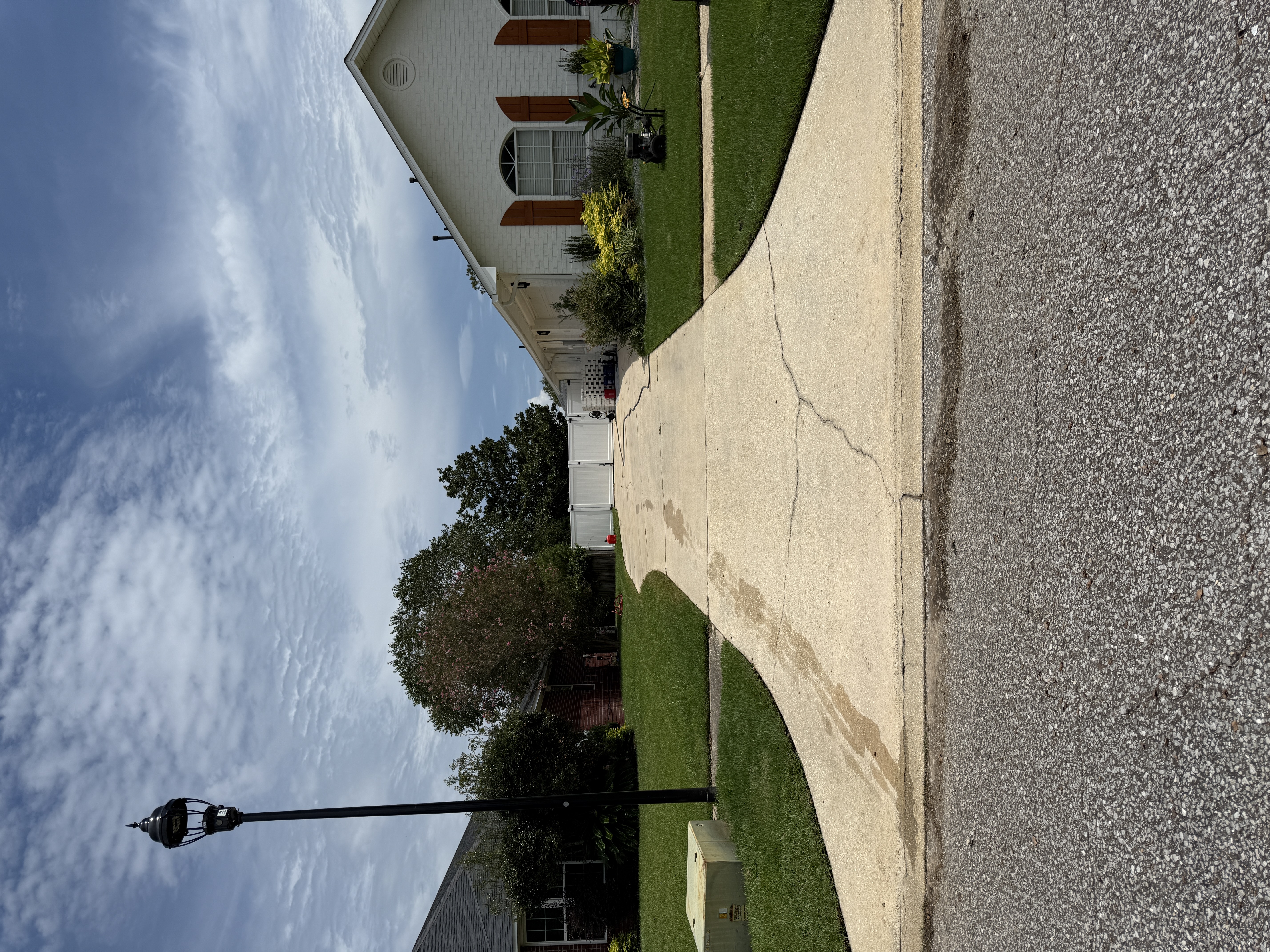 After driveway pressure washing in Cantonment Florida